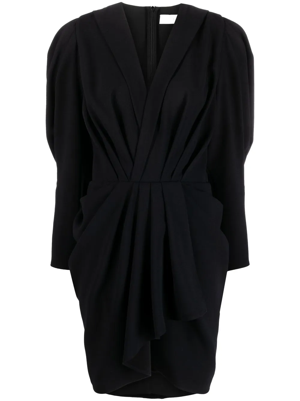 

IRO v-neck draped dress - Black