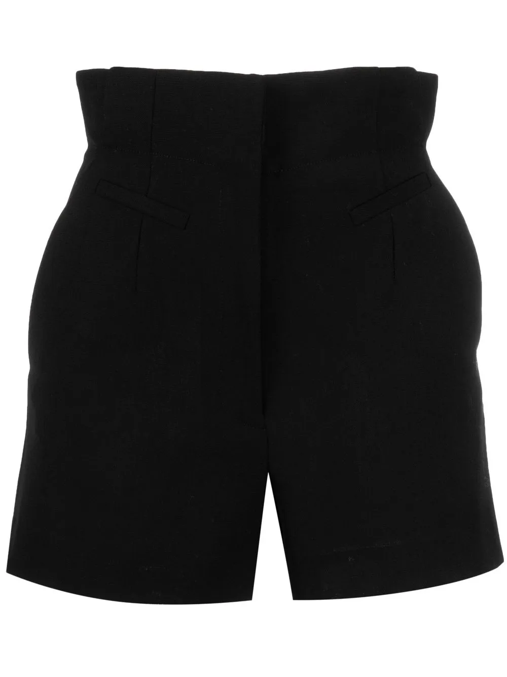 

IRO high waist wool tailored shorts - Black