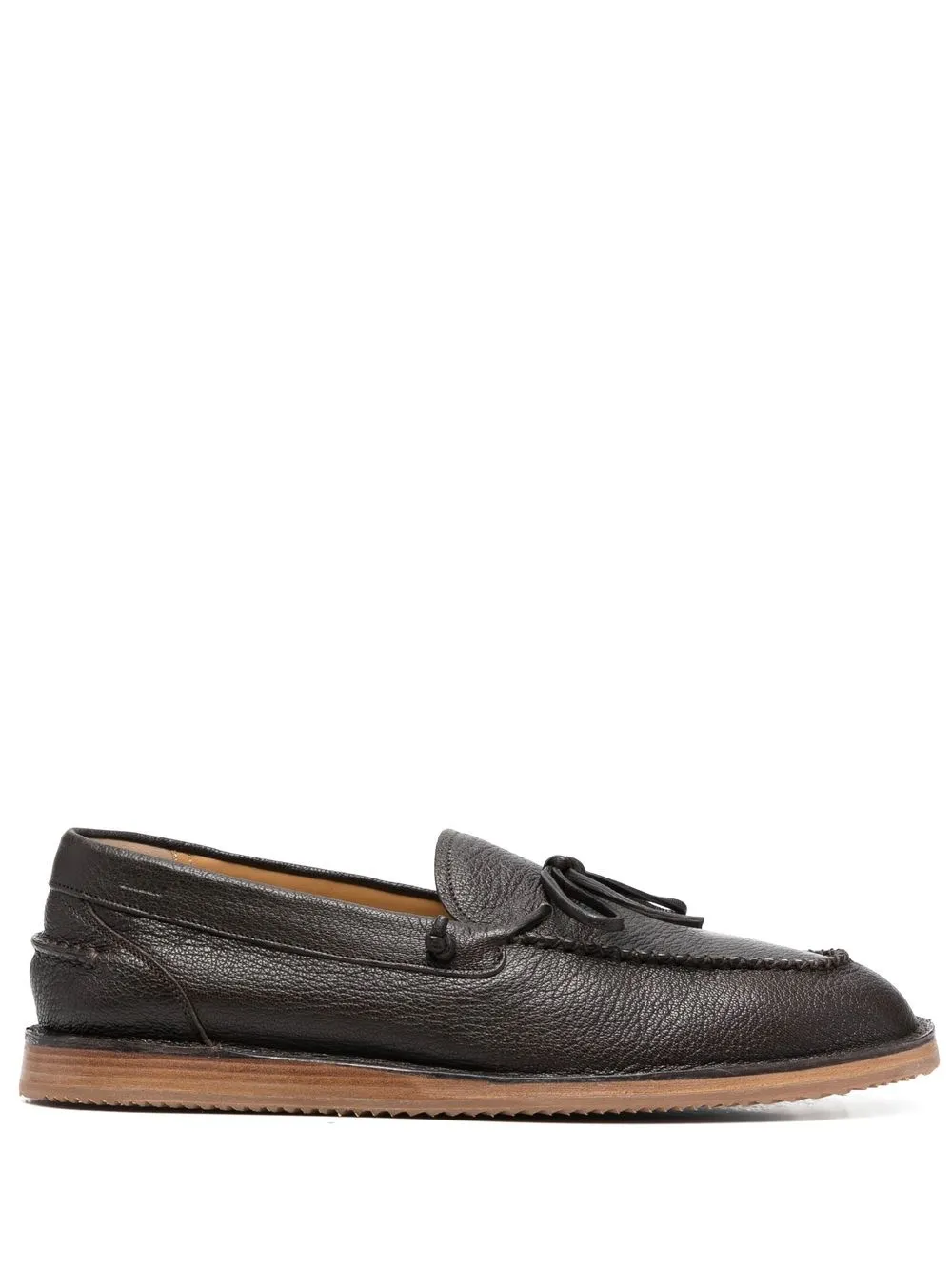 

Bally round-toe leather loafers - Brown