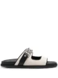 Bally 25mm logo-plaque open-toe sandals - Neutrals