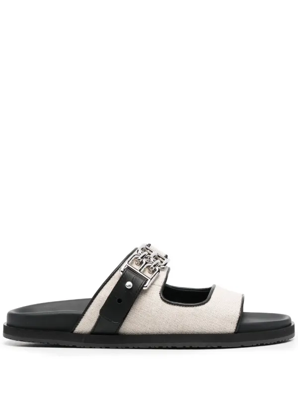 Bally Logo-plaque Open-toe Sandals in Neutrals