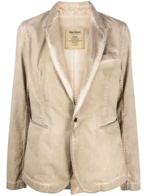 Uma Wang Jane contrast-stitch blazer