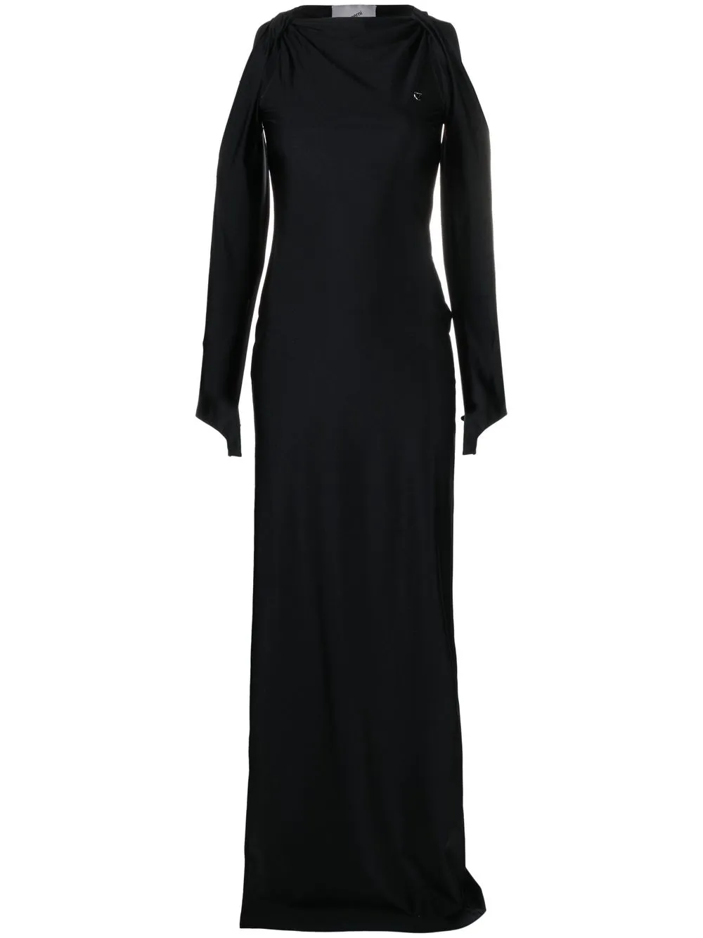 

Coperni draped cut-out maxi dress - Black