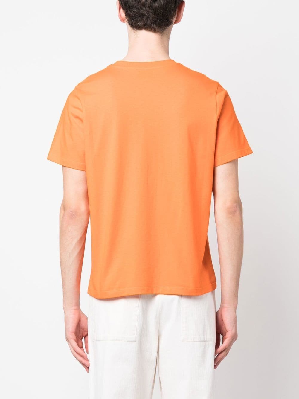 Shop Coperni Logo-print Cotton T-shirt In Orange