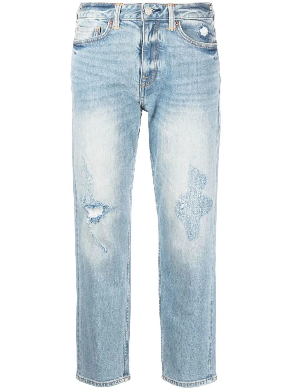 

EVISU jeans capri con diseño recto - Azul