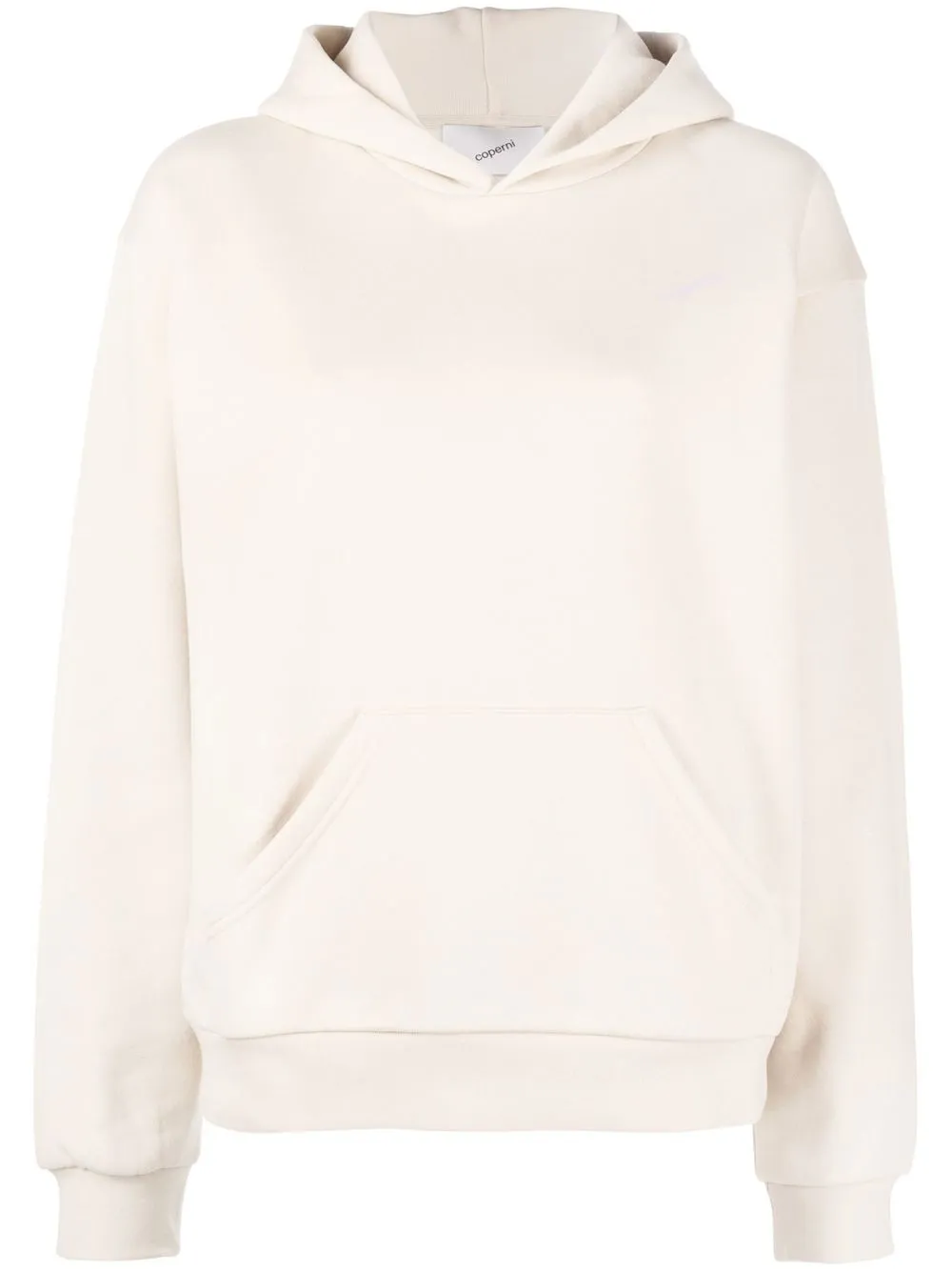 Coperni Logo-print Slouchy Hoodie In Beige