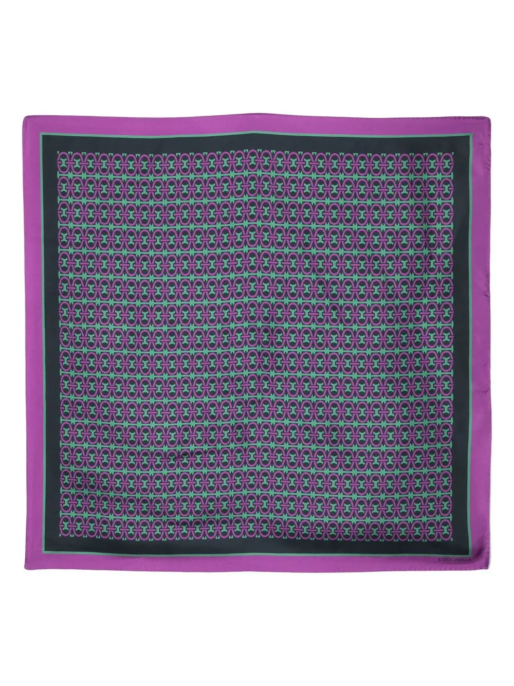 

Coccinelle geometric-print silk scarf - Purple