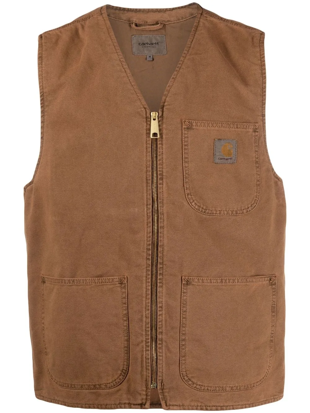 

Carhartt WIP Abor logo-patch cotton vest - Brown
