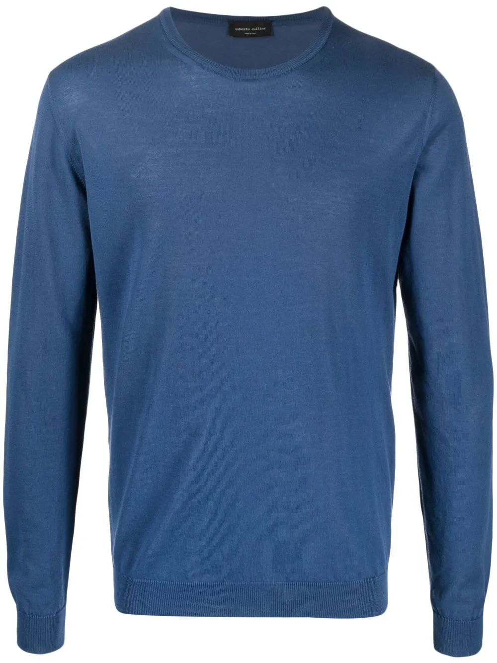 

Roberto Collina crew-neck long-sleeve jumper - Blue