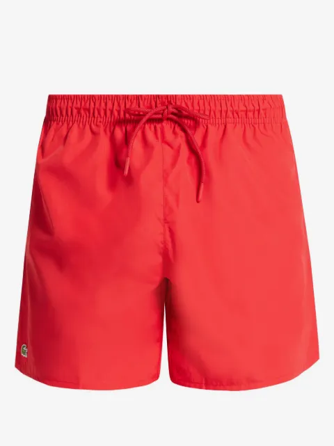 Lacoste embroidered-logo swim shorts