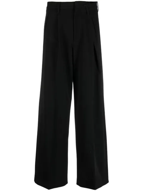 MM6 Maison Margiela pantalon ample à design plissé