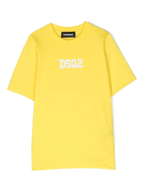 DSQUARED2 KIDS ディースクエアード・キッズ ロゴ Tシャツ | イエロー 