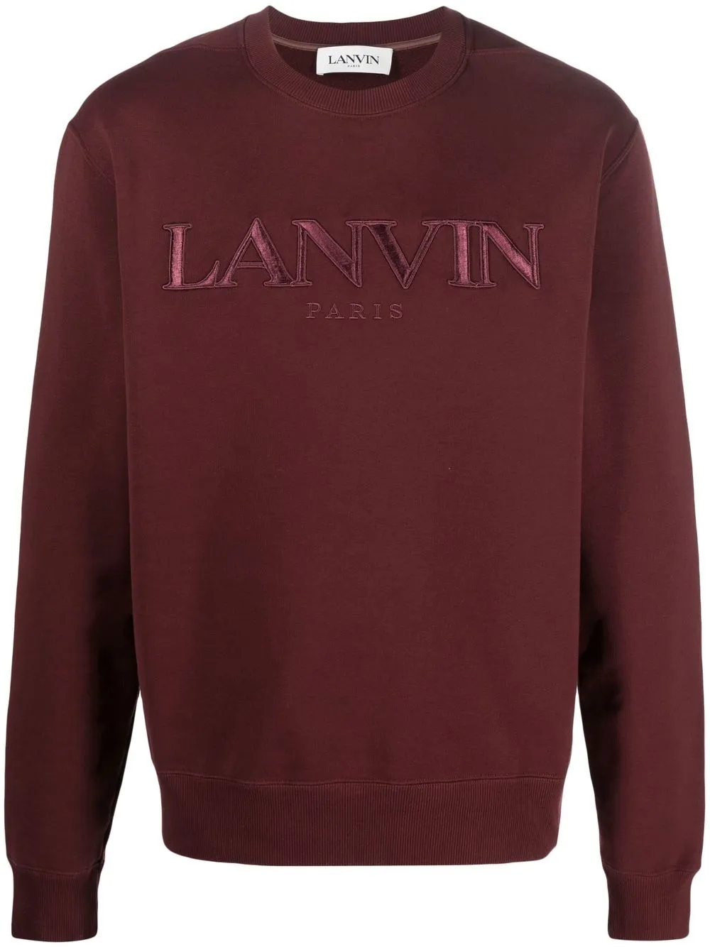 

Lanvin logo-embroidered cotton sweatshirt