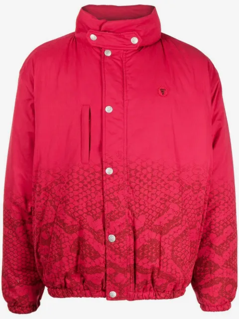 ICECREAM snakeskin-print padded jacket