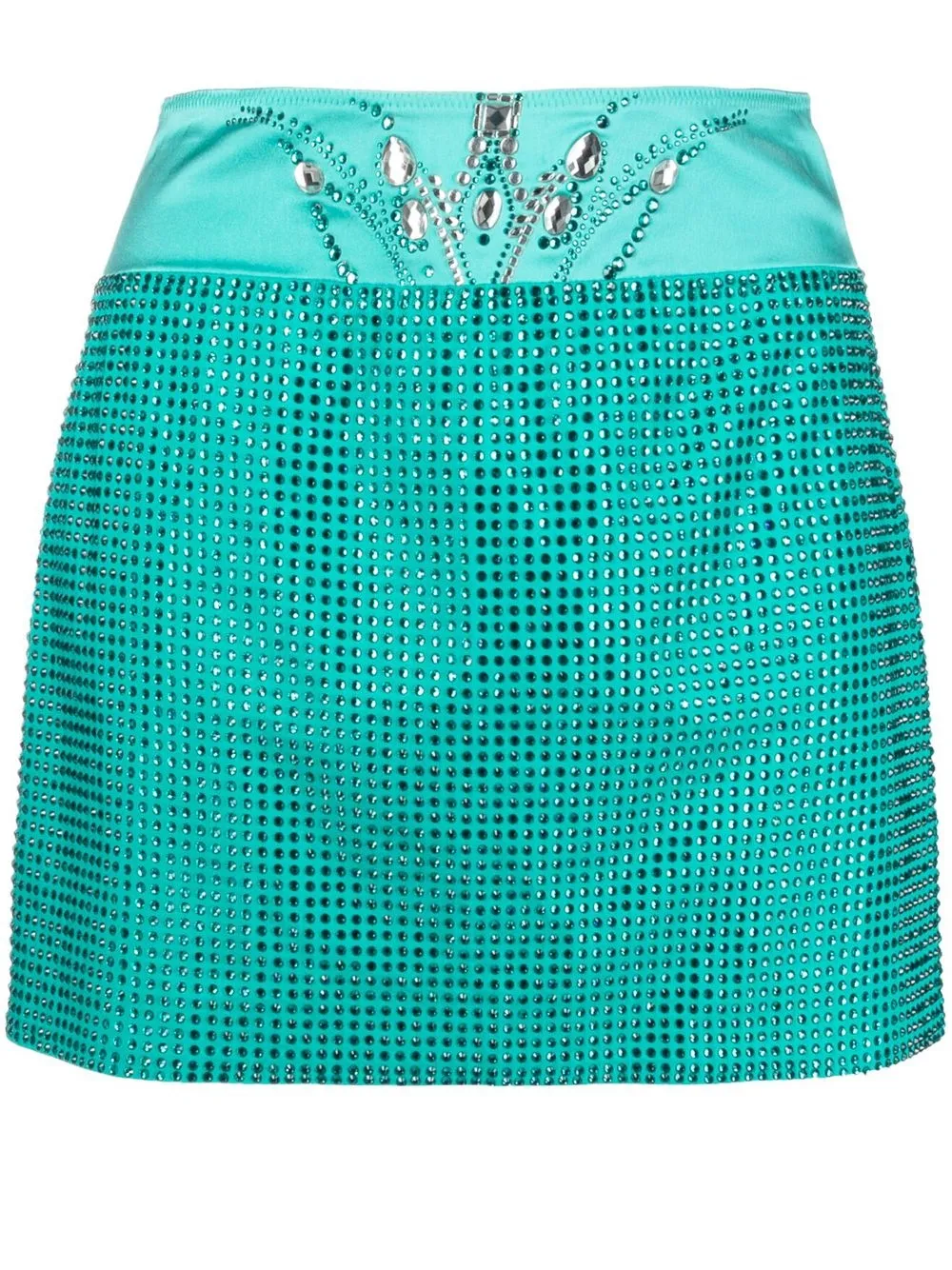 

Seen Users crystal-embellishment mini skirt - Green