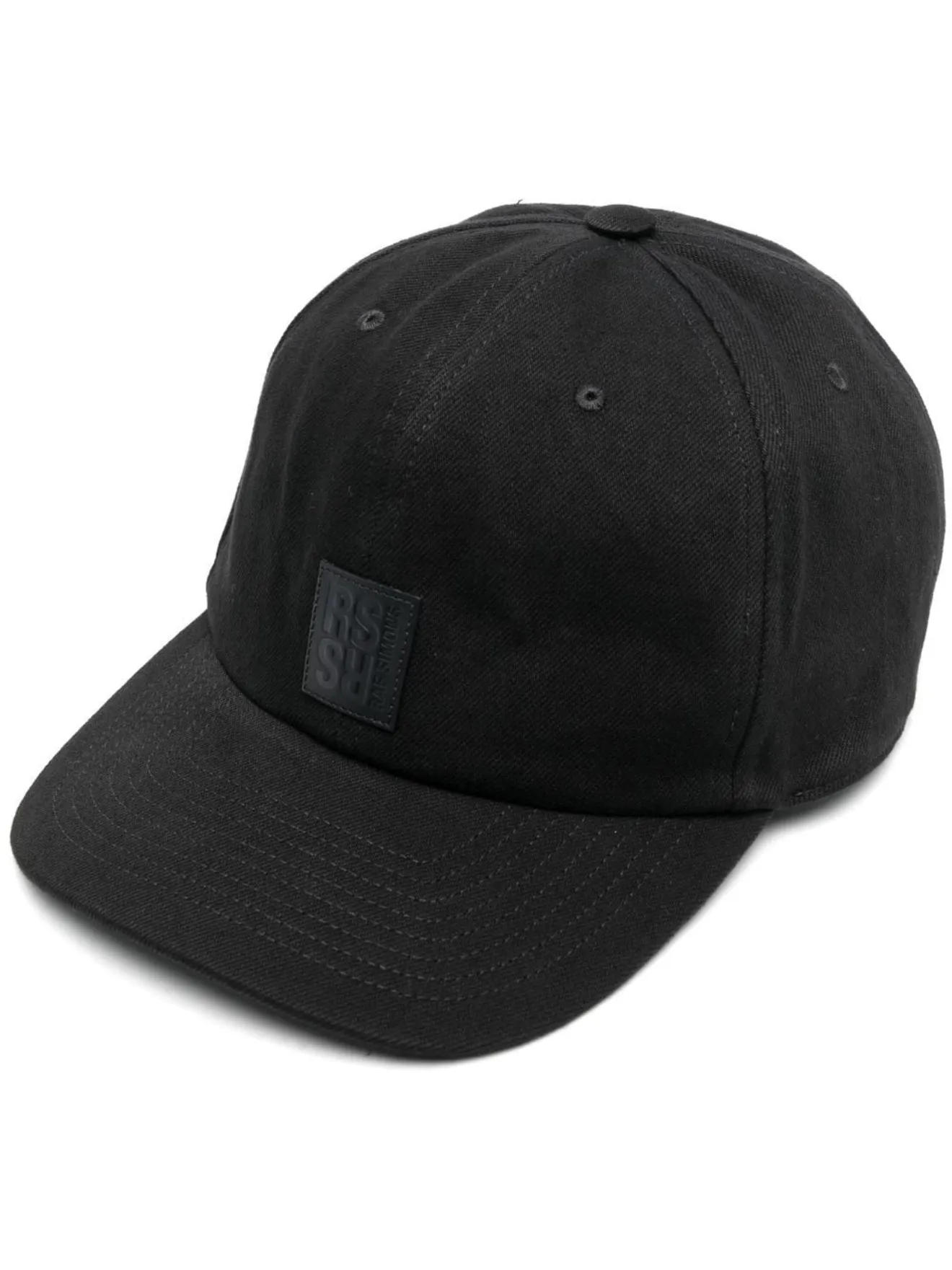 Raf Simons logo-patch baseball cap black | MODES