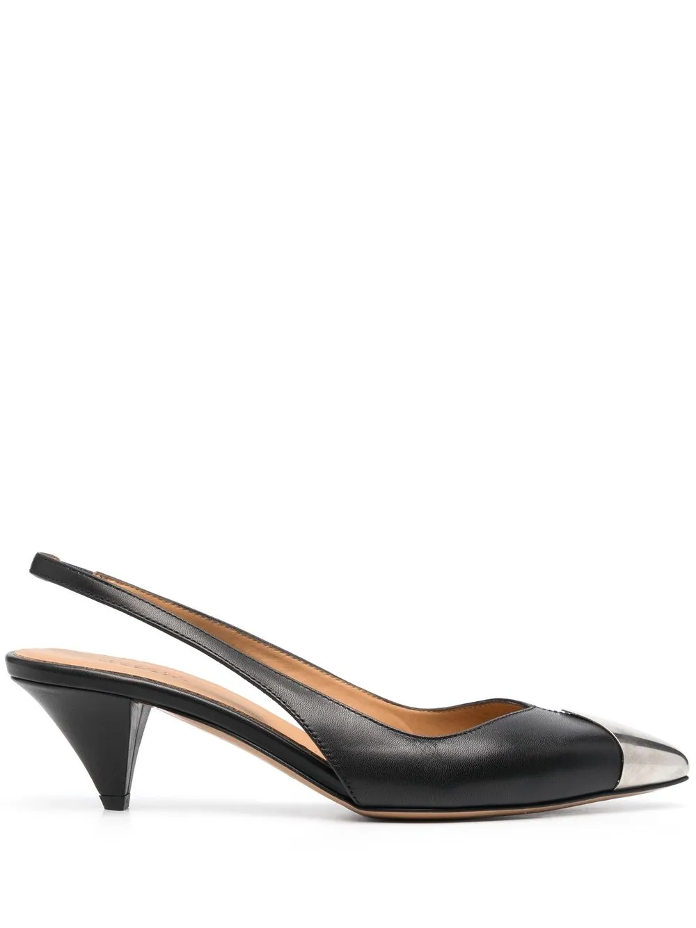 

Isabel Marant Elina 50mm leather slingback pumps - Black