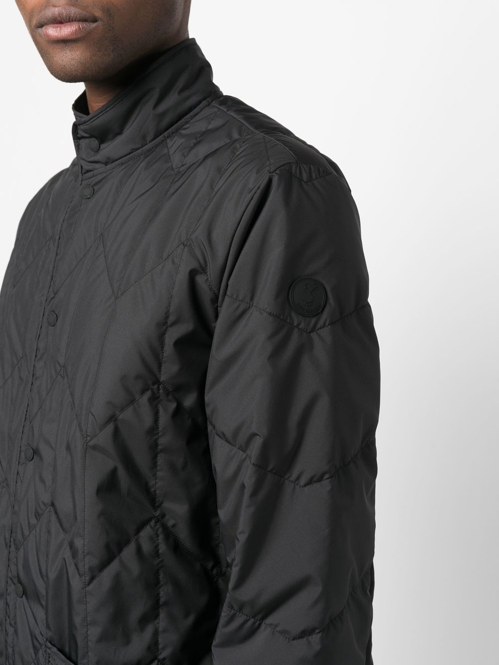 Save The Duck logo-patch Quilted Jacket - Farfetch