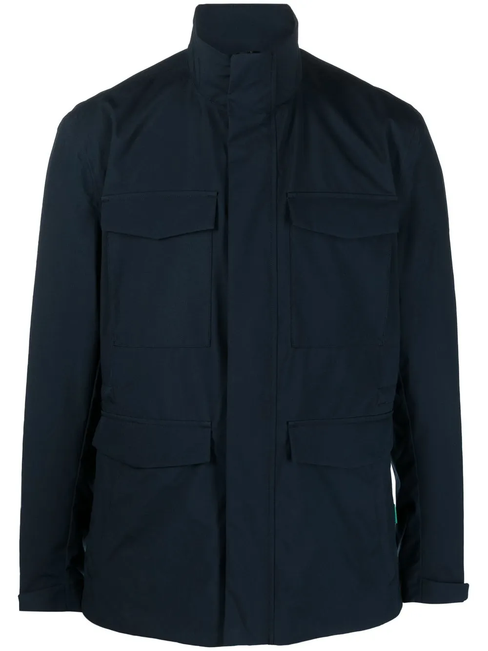 

Save The Duck cargo-pockets high-neck parka jacket - Blue