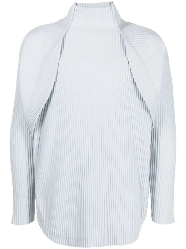 Homme Plissé Issey Miyake Vase Pleated high-neck Top - Farfetch