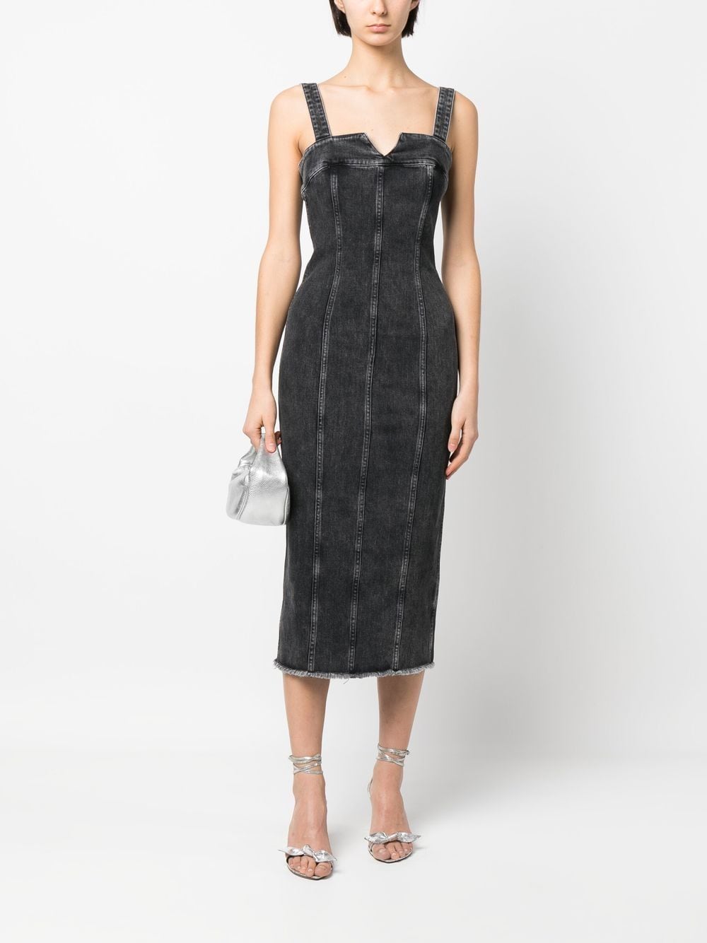 IRO bustier-style Washed Denim Dress - Farfetch