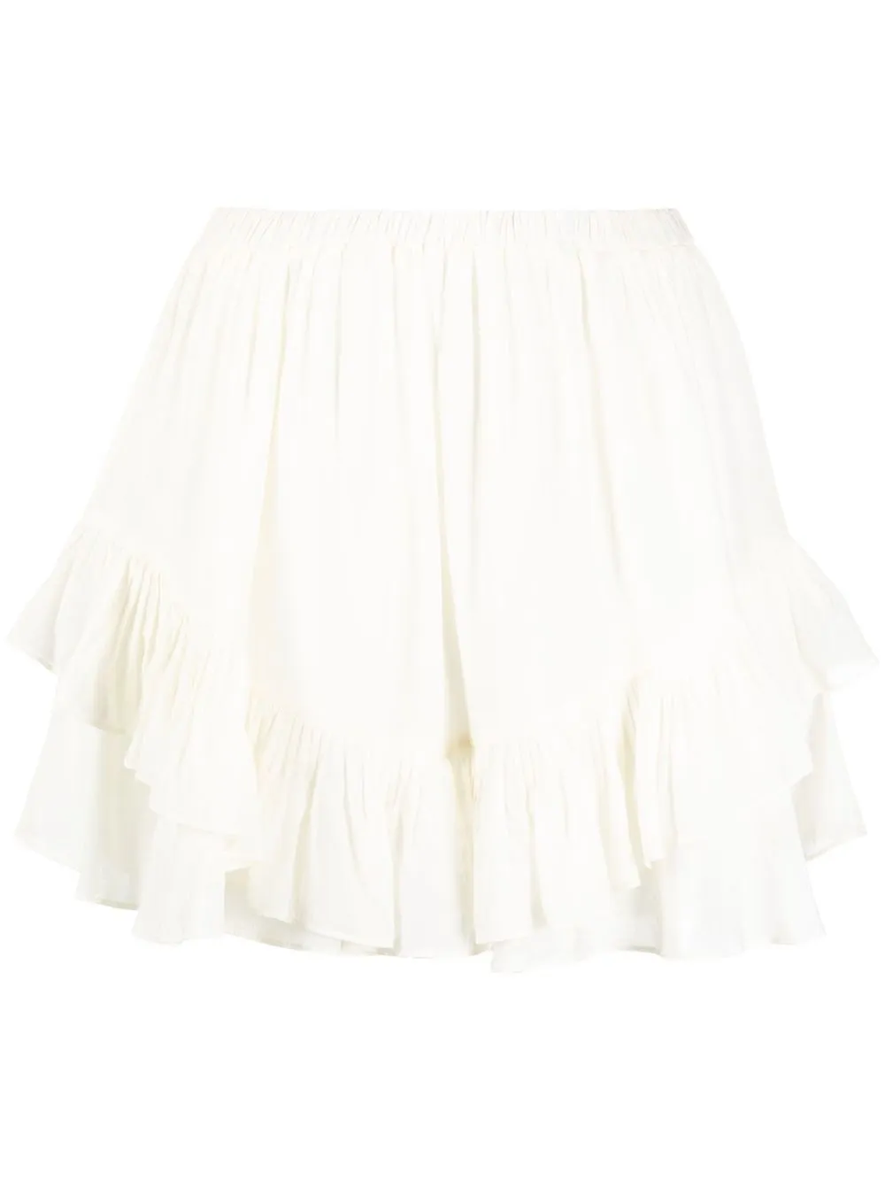 

IRO frilled silk shorts - Neutrals