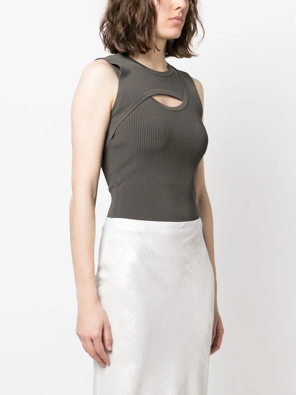 

IRO cut-out detail vest top - Grey