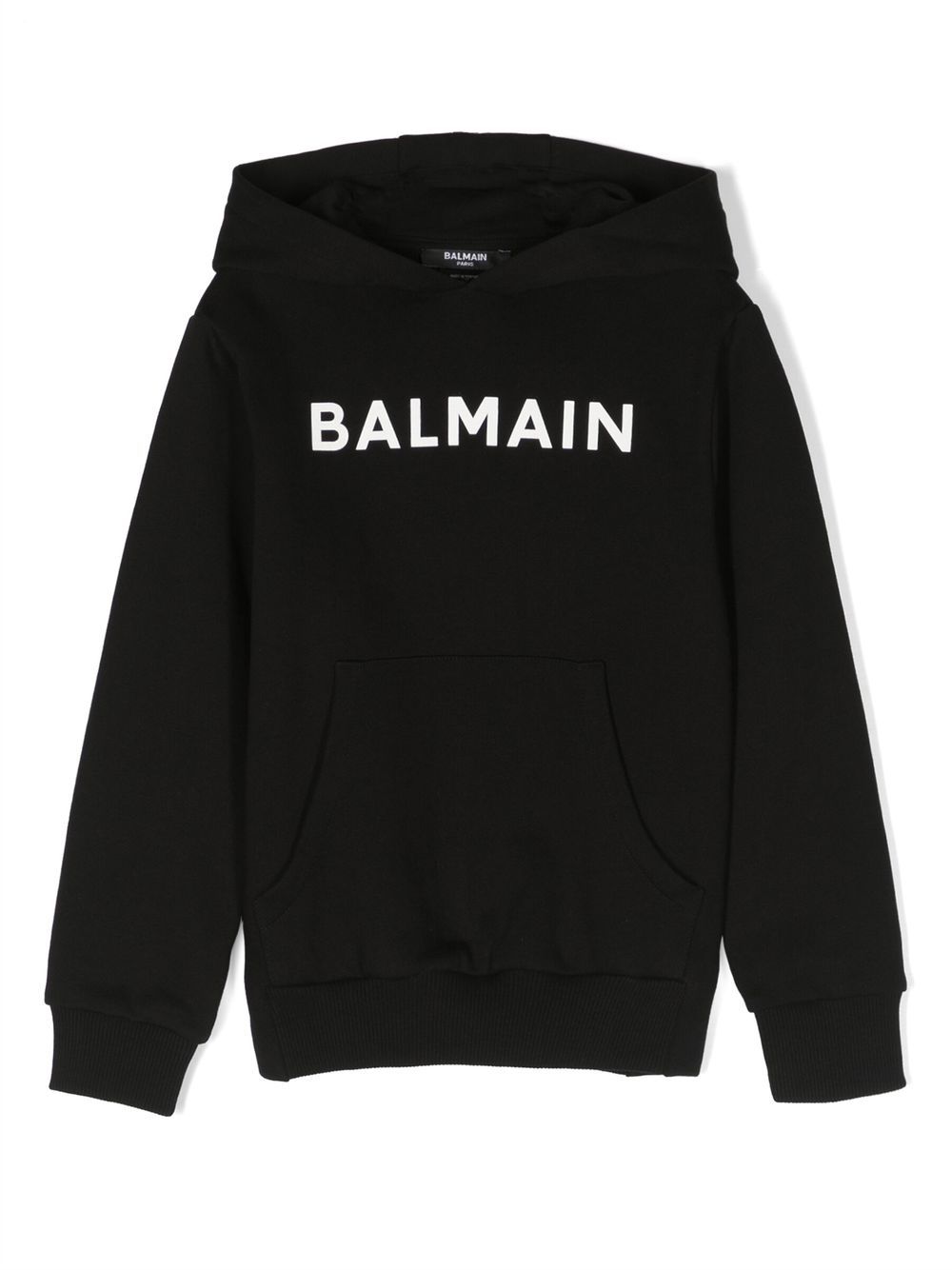 

Balmain Kids logo-print detail hoodie - Black