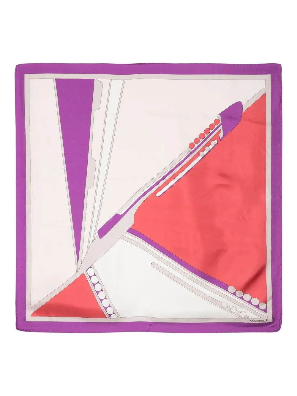 

Coccinelle abstract print scarf - Purple