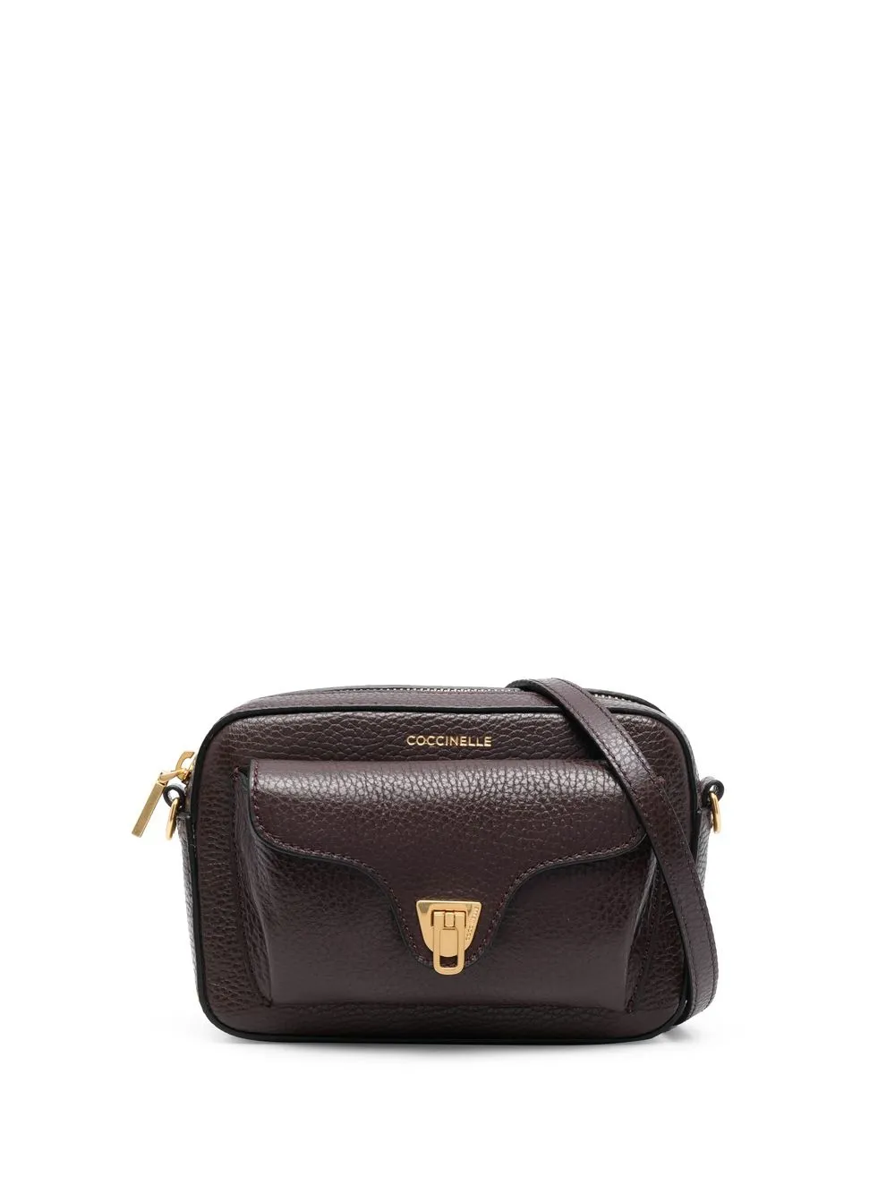 

Coccinelle logo-stamp leather crossbody bag - Purple