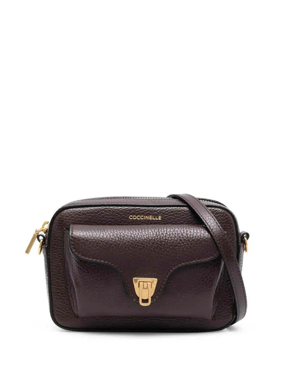 

Coccinelle bolsa crossbody con logo estampado - Morado