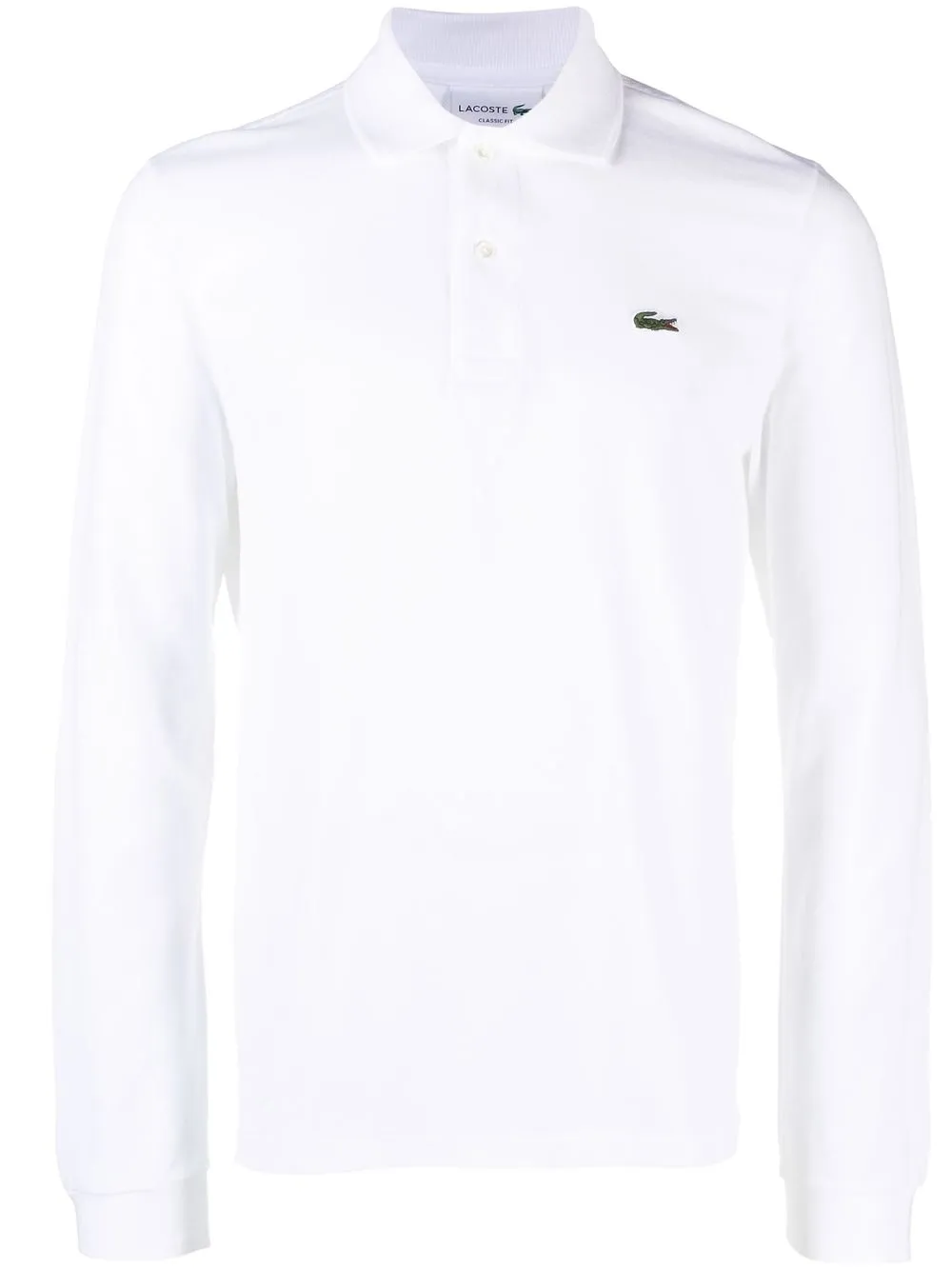 

Lacoste logo-patch cotton polo shirt - White