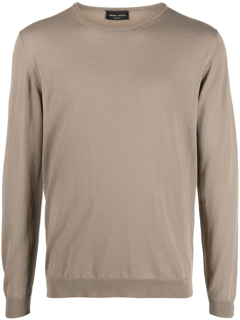 

Roberto Collina crew-neck long-sleeve jumper - Brown