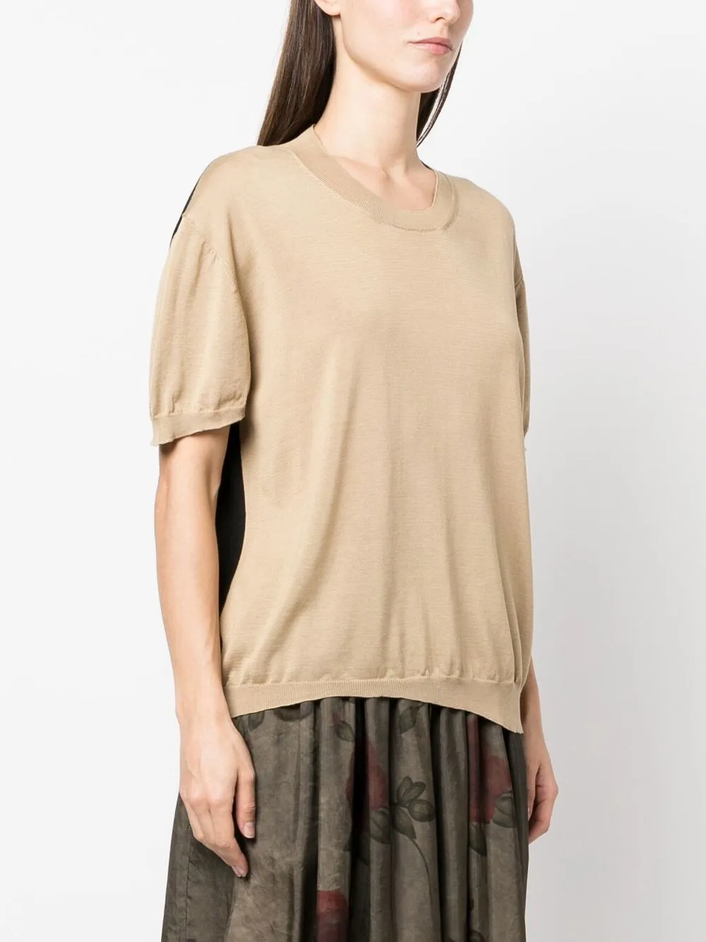  Uma Wang Round-neck Knit Top - Neutrals 