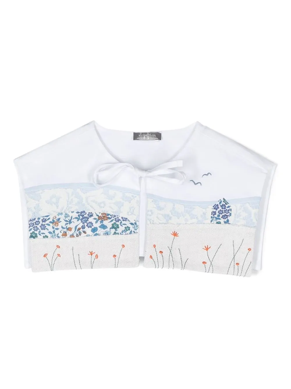 

Il Gufo camisa con bordado floral - Blanco