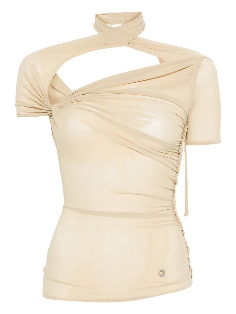 draped mesh top