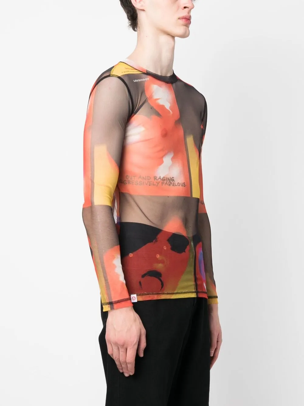 Charles Jeffrey Loverboy x George Allen graphic-print Mesh Top - Farfetch Charles Jeffrey Loverboy x George Allen graphic-print Mesh Top - Farfetch
