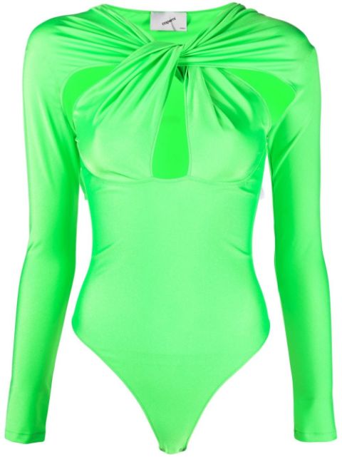 Coperni twisted-detail long-sleeved bodysuit Women