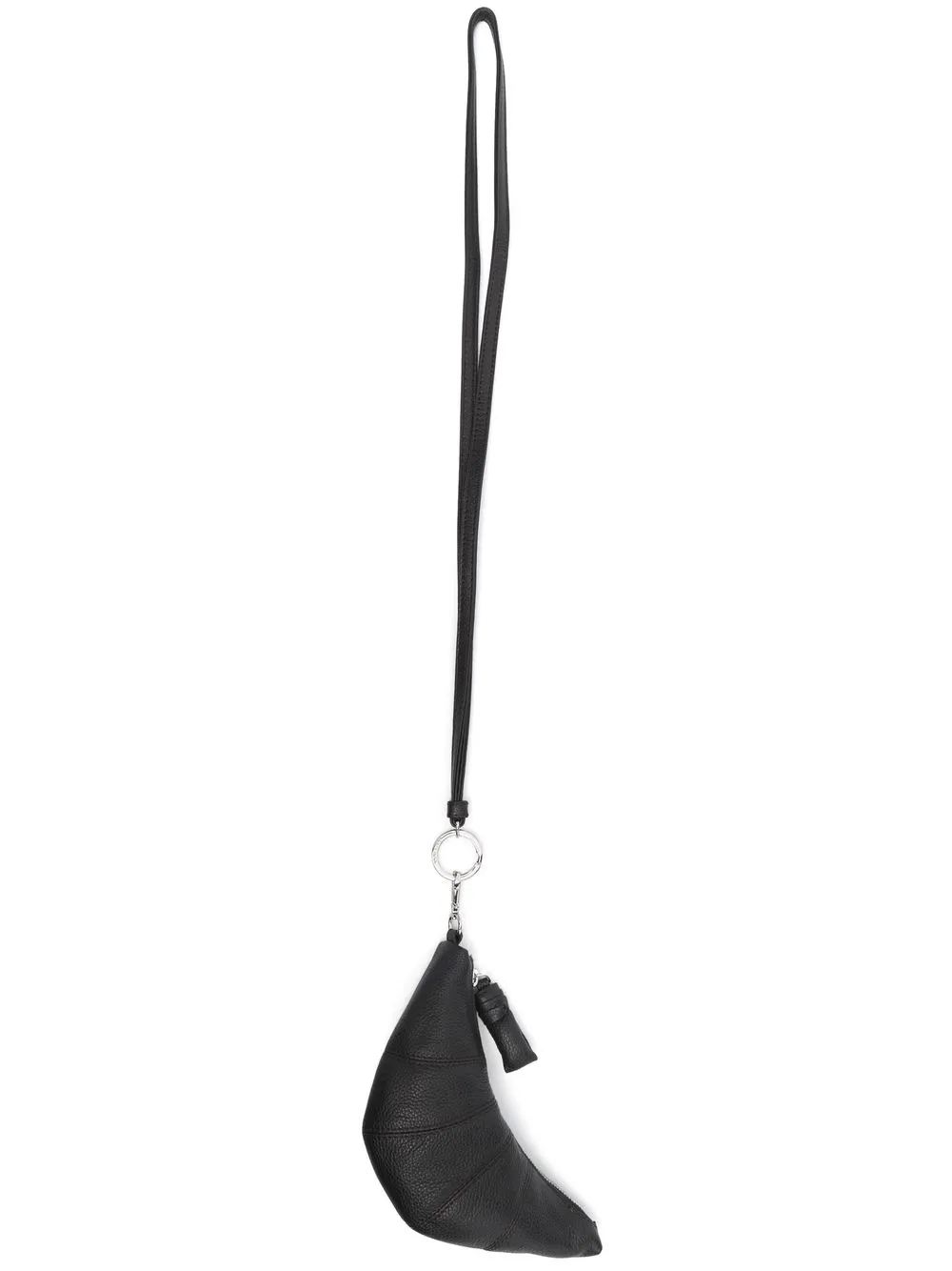 

Lemaire leather neck-strap purse - Black