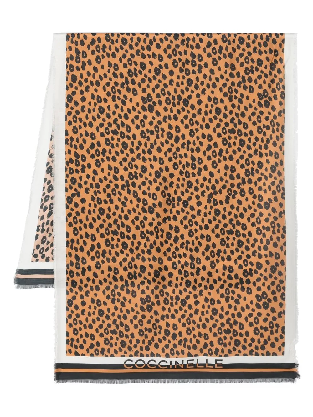 

Coccinelle leopard print scarf - Black