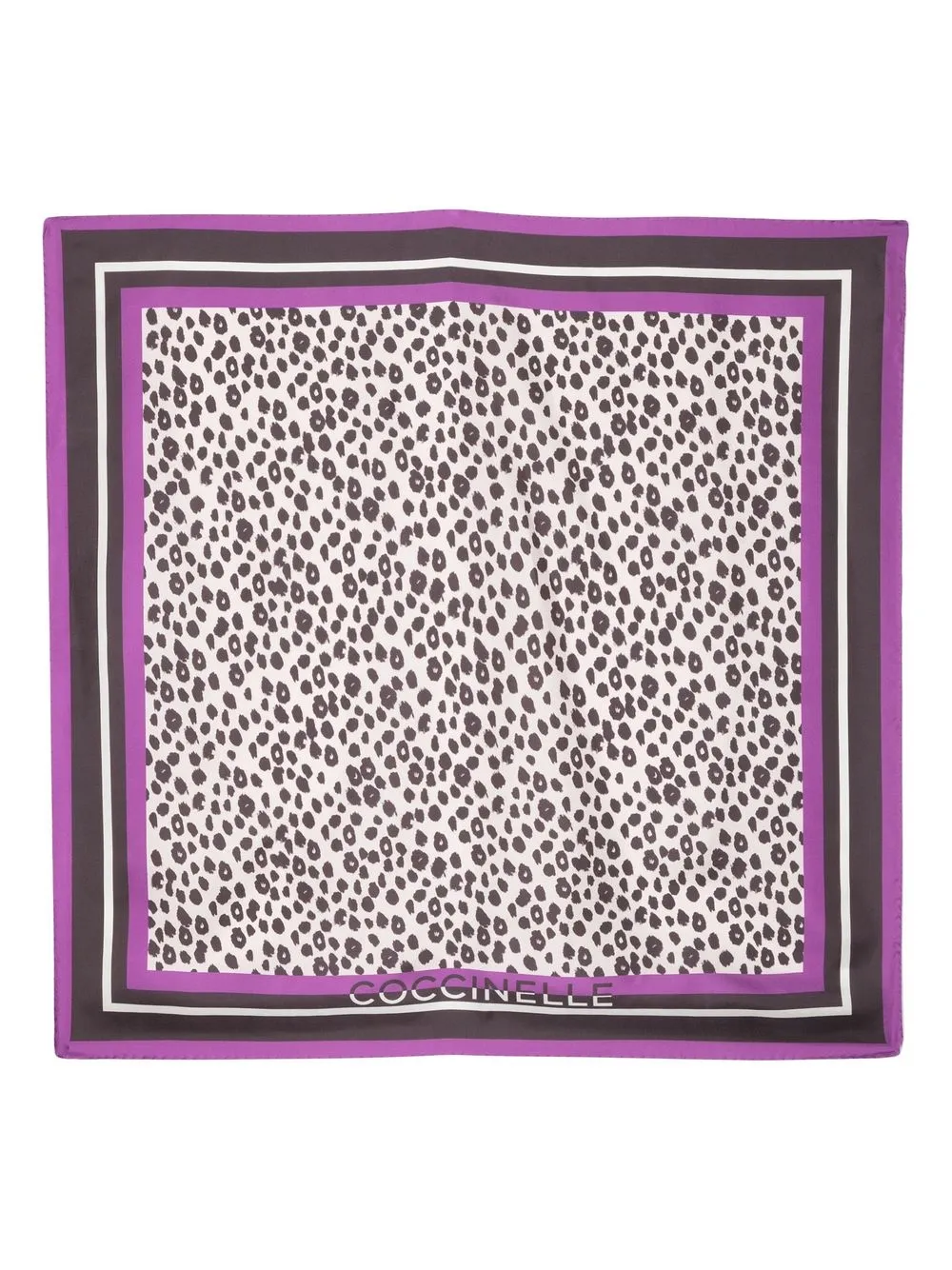 

Coccinelle leopard-print silk scarf - Neutrals