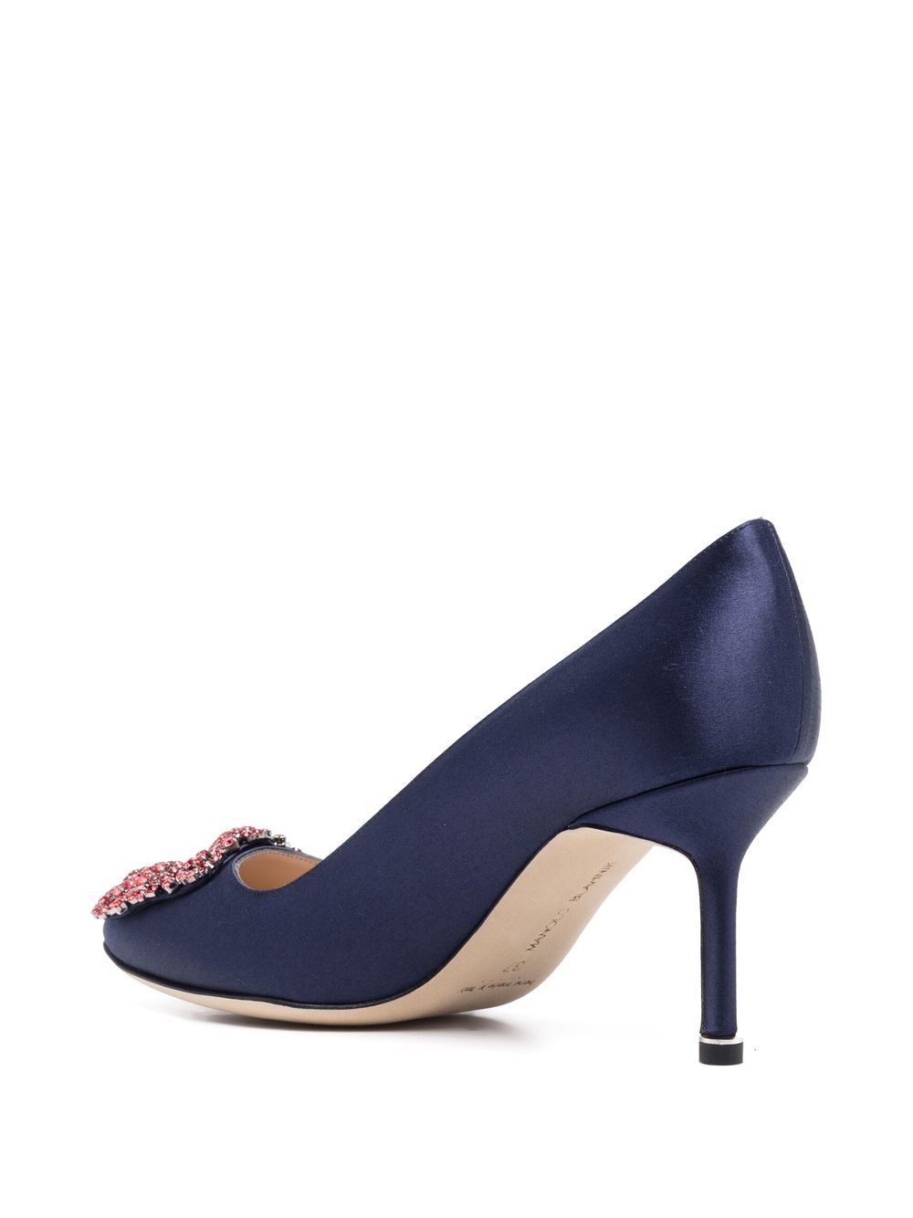 Shop Manolo Blahnik Hangisi 70mm Pumps In Blau