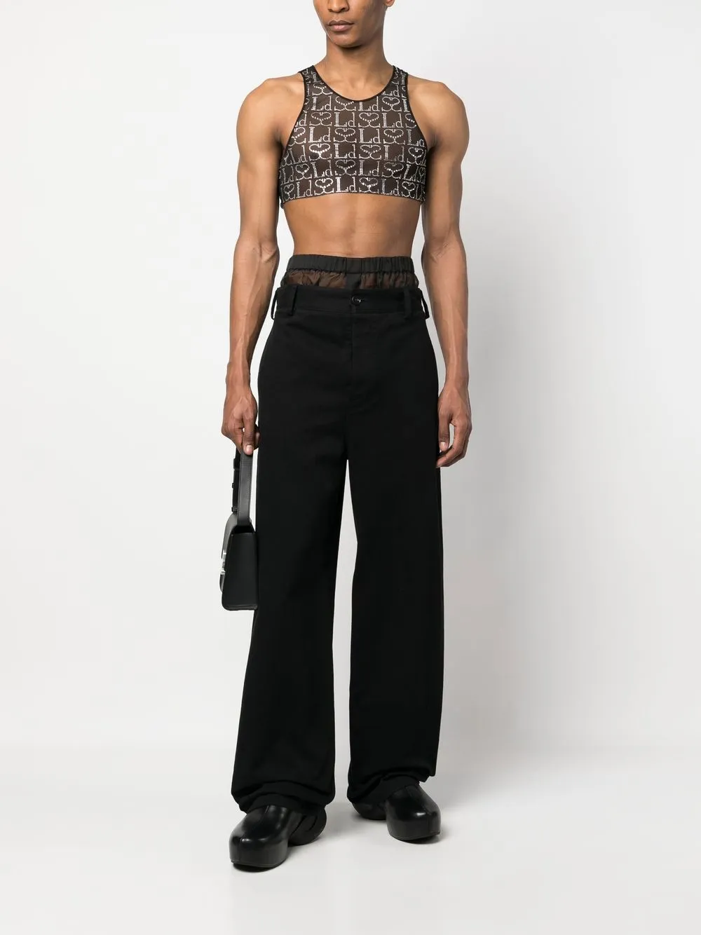 Ludovic de Saint Sernin Doorzichtige boxershorts - Zwart