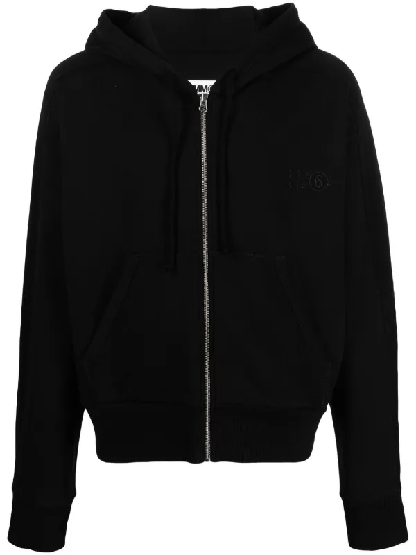 Embroidered Zip Through Hoodie - Men - Ready-to-Wear