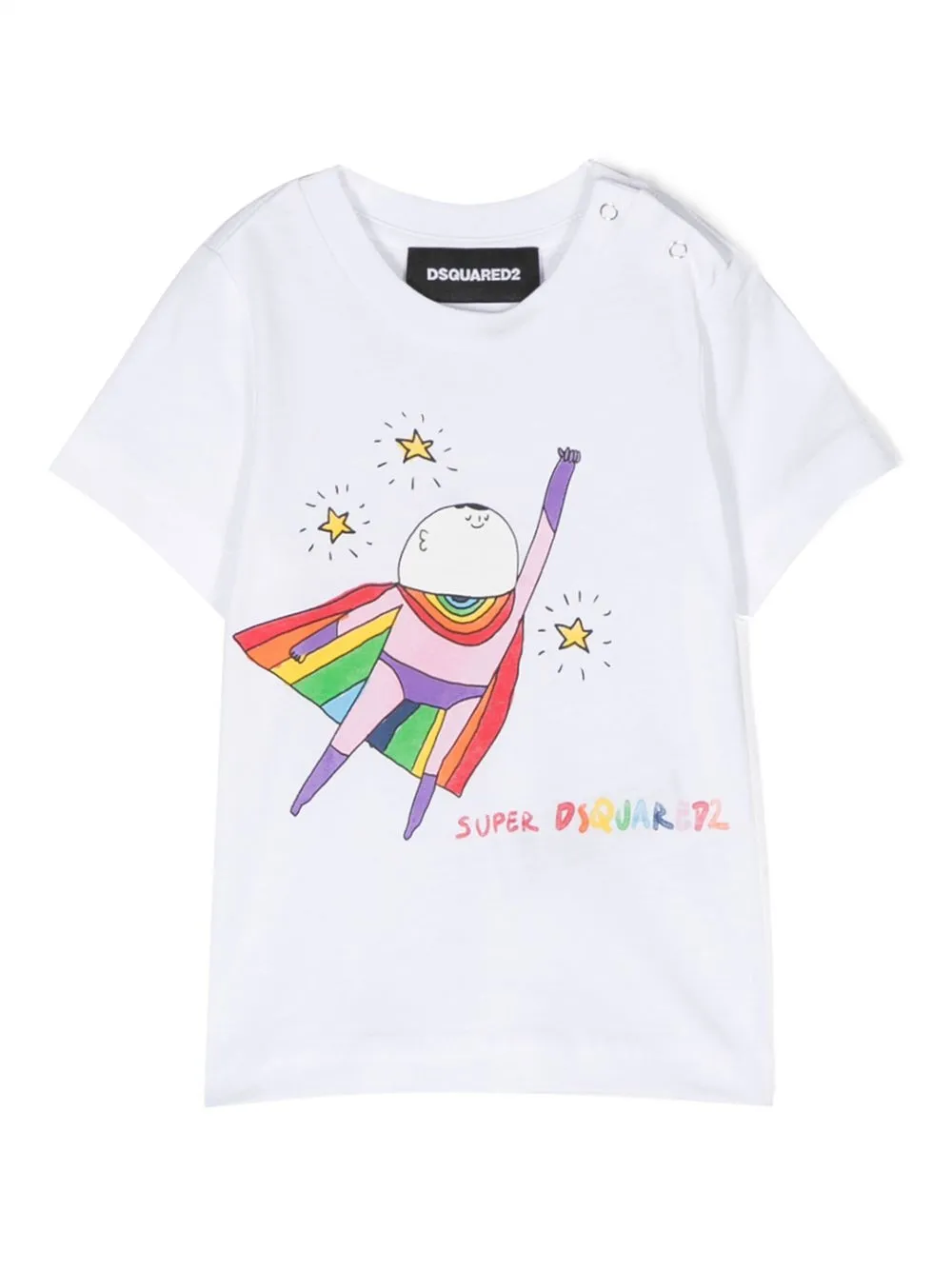 Dsquared2 Graphic-print Short-sleeved T-shirt In White