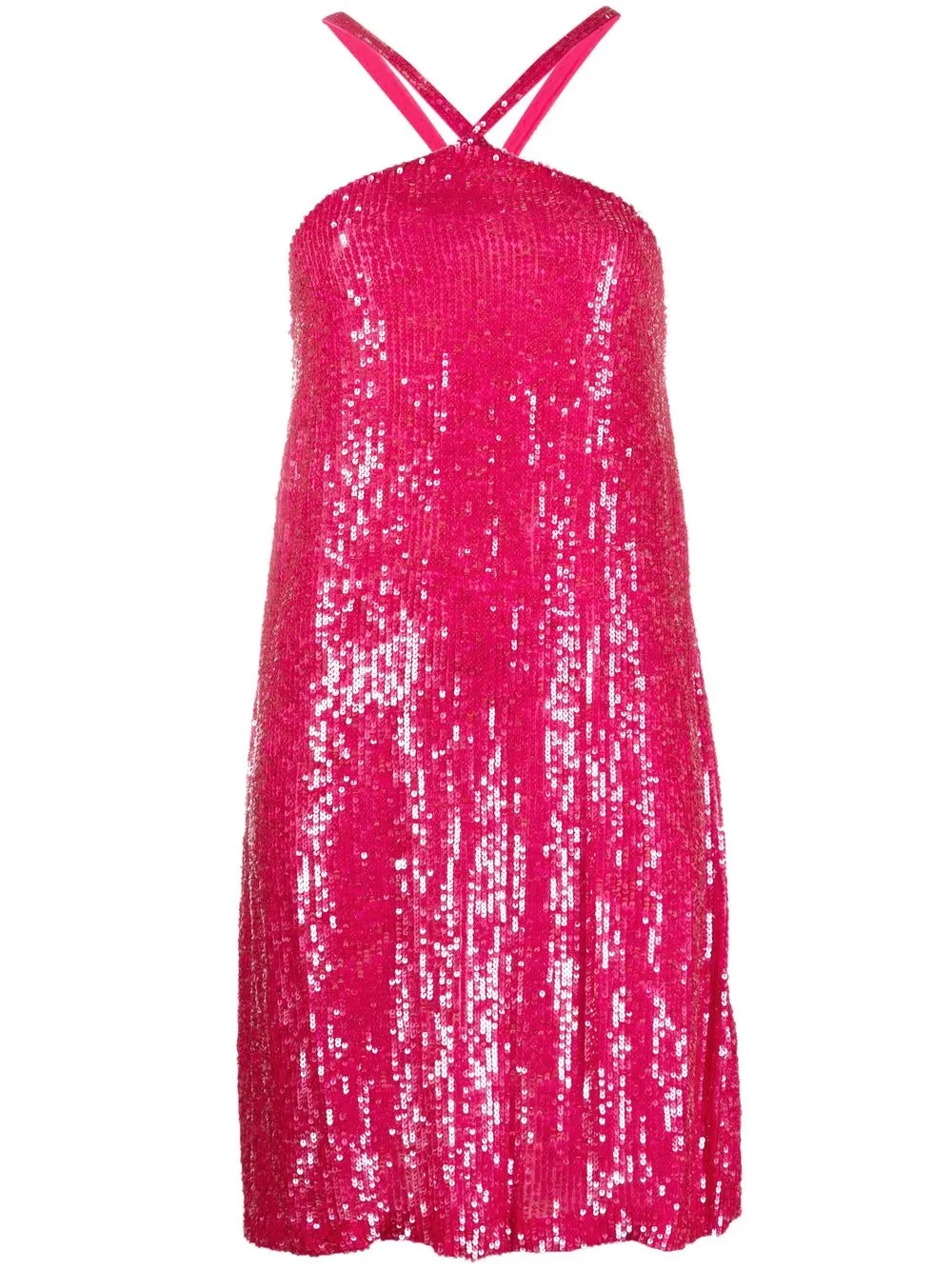 

P.A.R.O.S.H. sequin-embellished mini dress - Pink