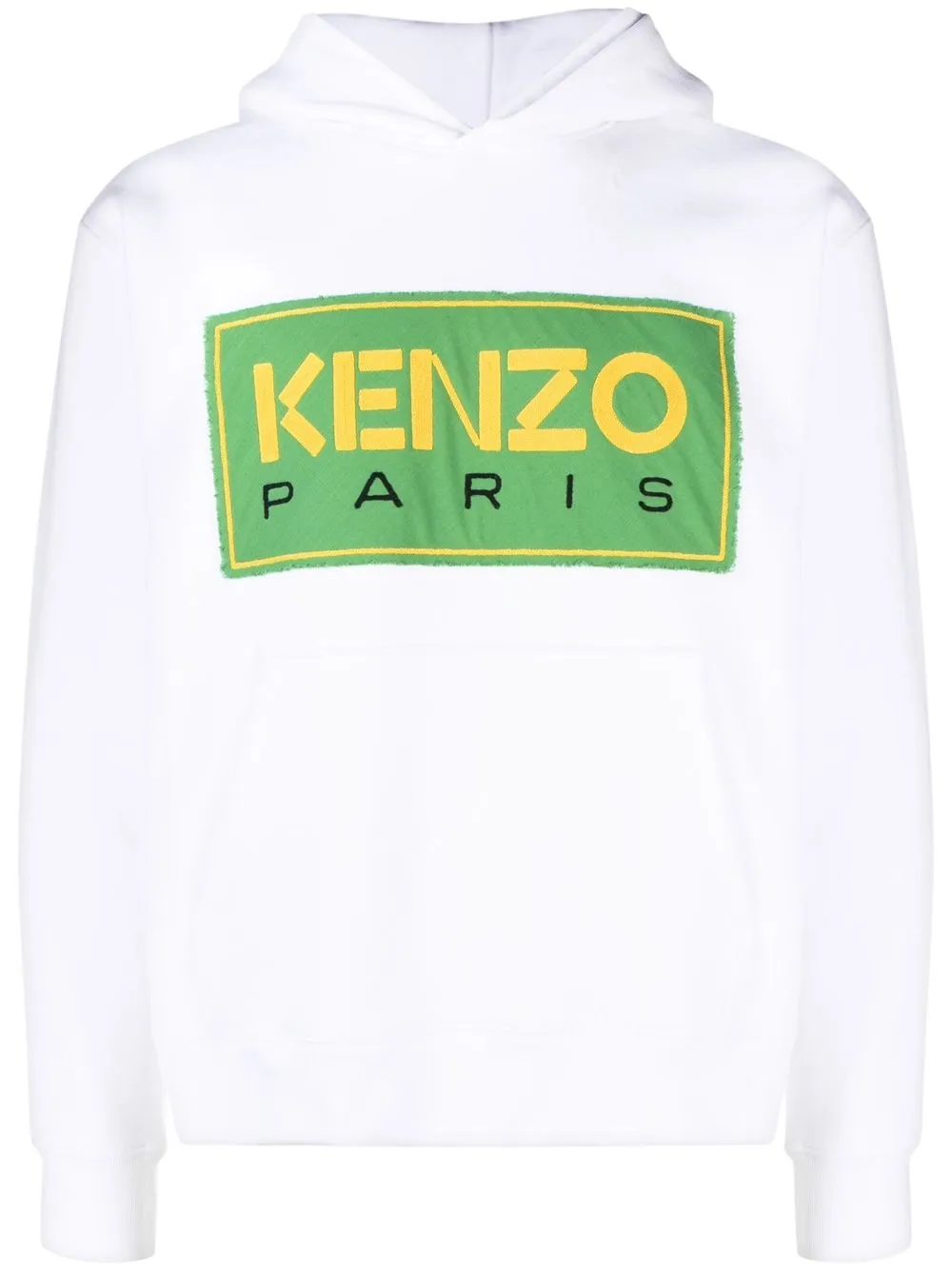 

Kenzo logo-patch hoodie - White