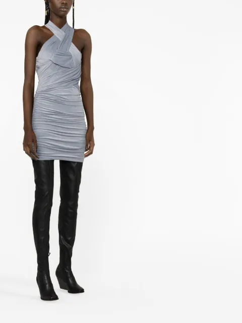 Alexander Wang ruched halterneck minidress 1CC1236551 - 3