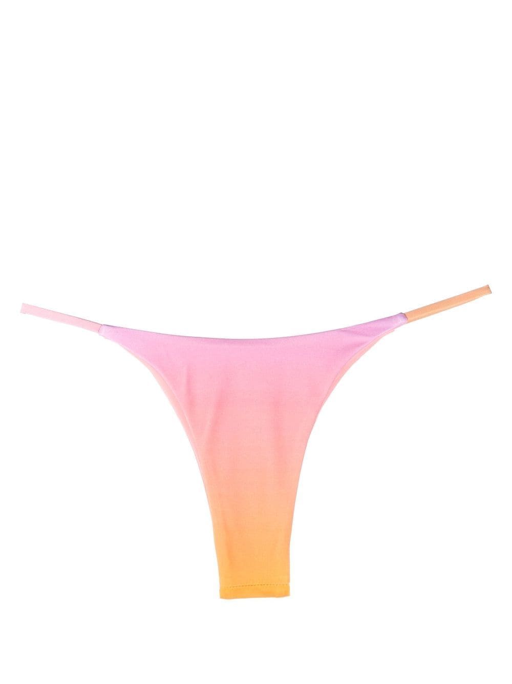 Shop Louisa Ballou Gradient-effect Bikini Bottoms In Pink
