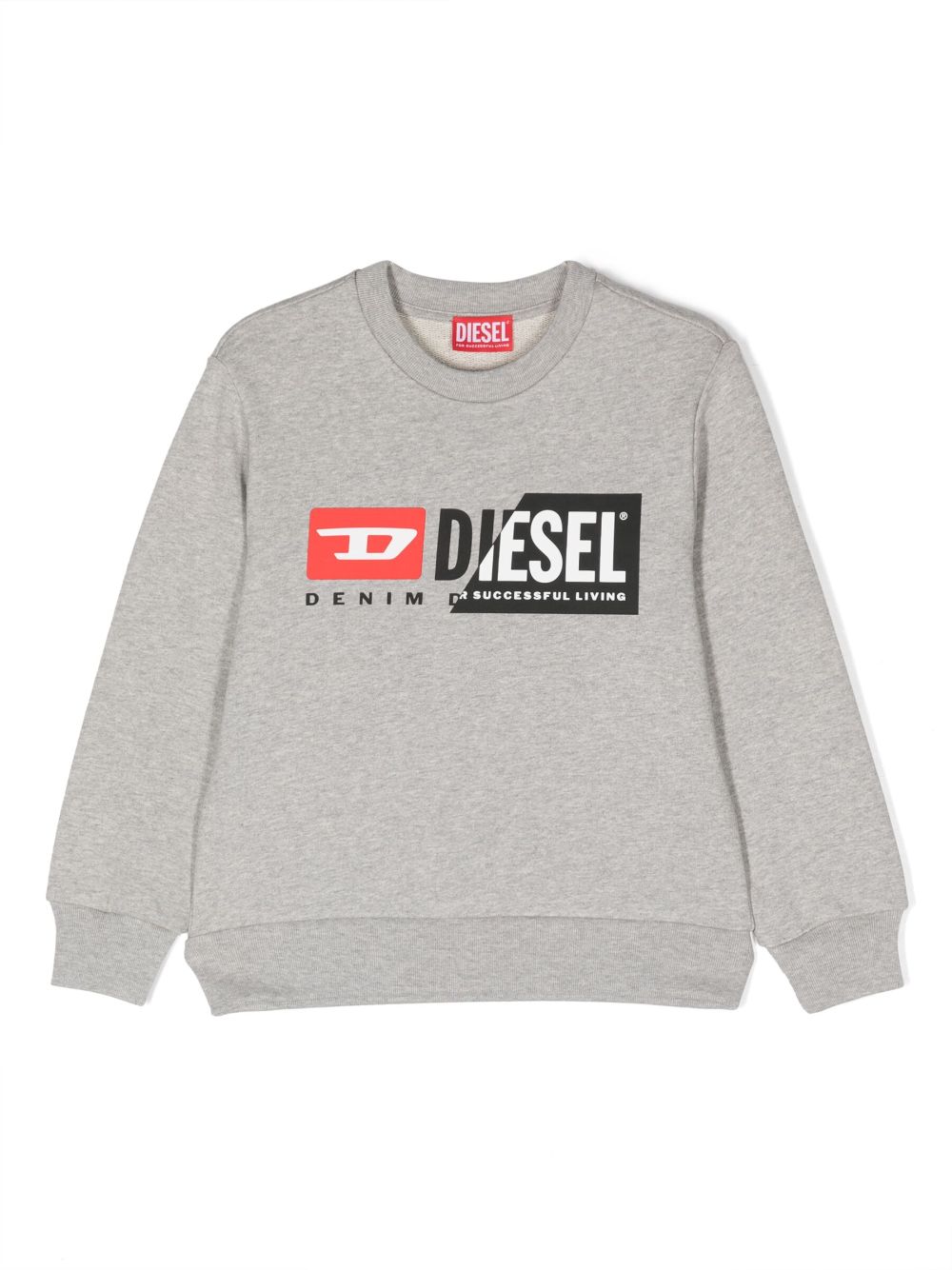 DIESEL LOGO-PRINT COTTON SWEATSHIRT